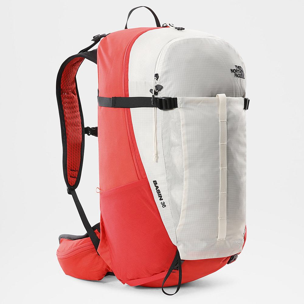 Batohy The North Face BASIN 36L Panske Biele Červené | FHJ-193428