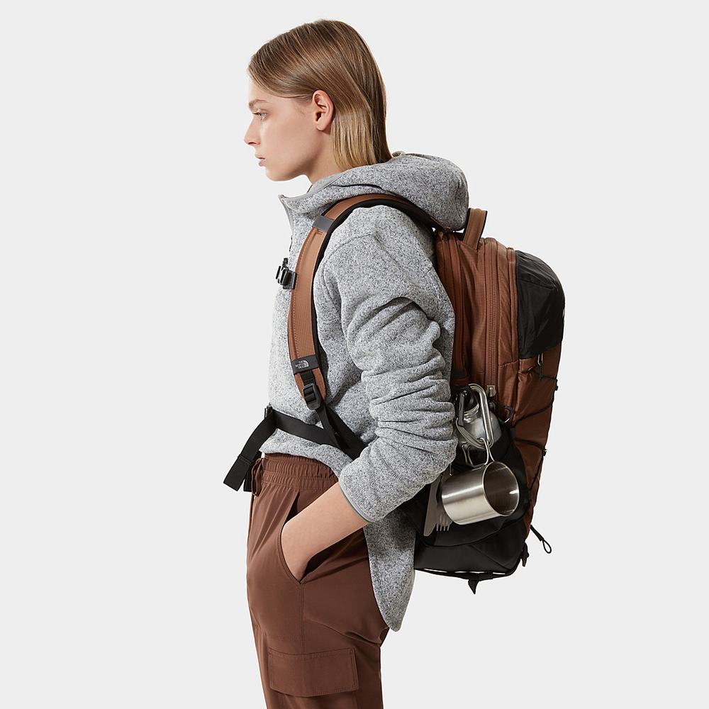 Batohy The North Face BOREALIS Chlapcenske Tmavo Zelene Hnede Čierne | EMJ-483215
