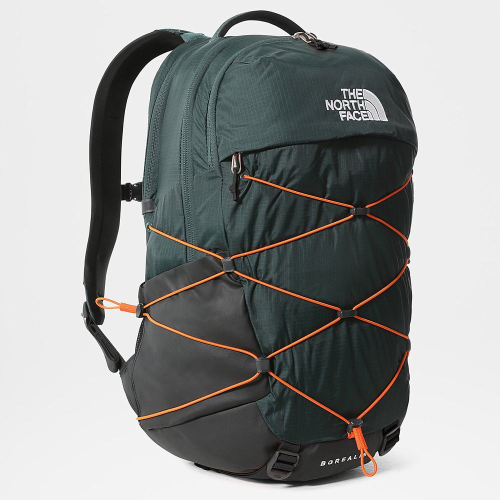 Batohy The North Face BOREALIS Chlapcenske Tmavo Olivovo Zelená Červené Zelene Oranžové | UJG-987635
