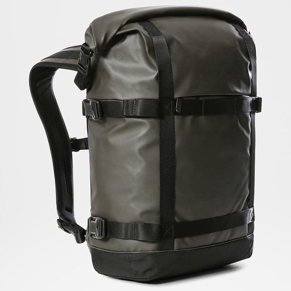 Batohy The North Face COMMUTER ROLL-TOP Panske Zelene Čierne | EKG-592084