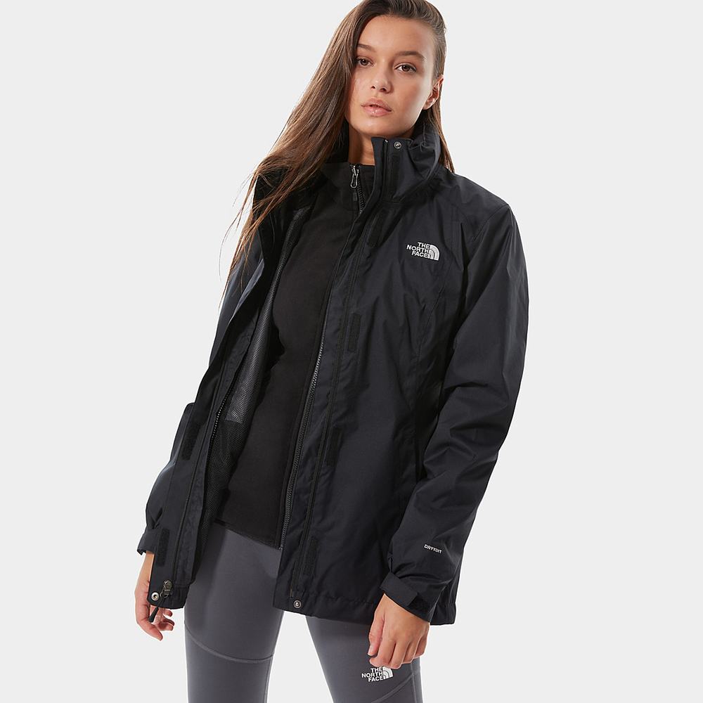 Bunda 3v1 The North Face Evolve II Triclimate® Damske Čierne | UBK-698320