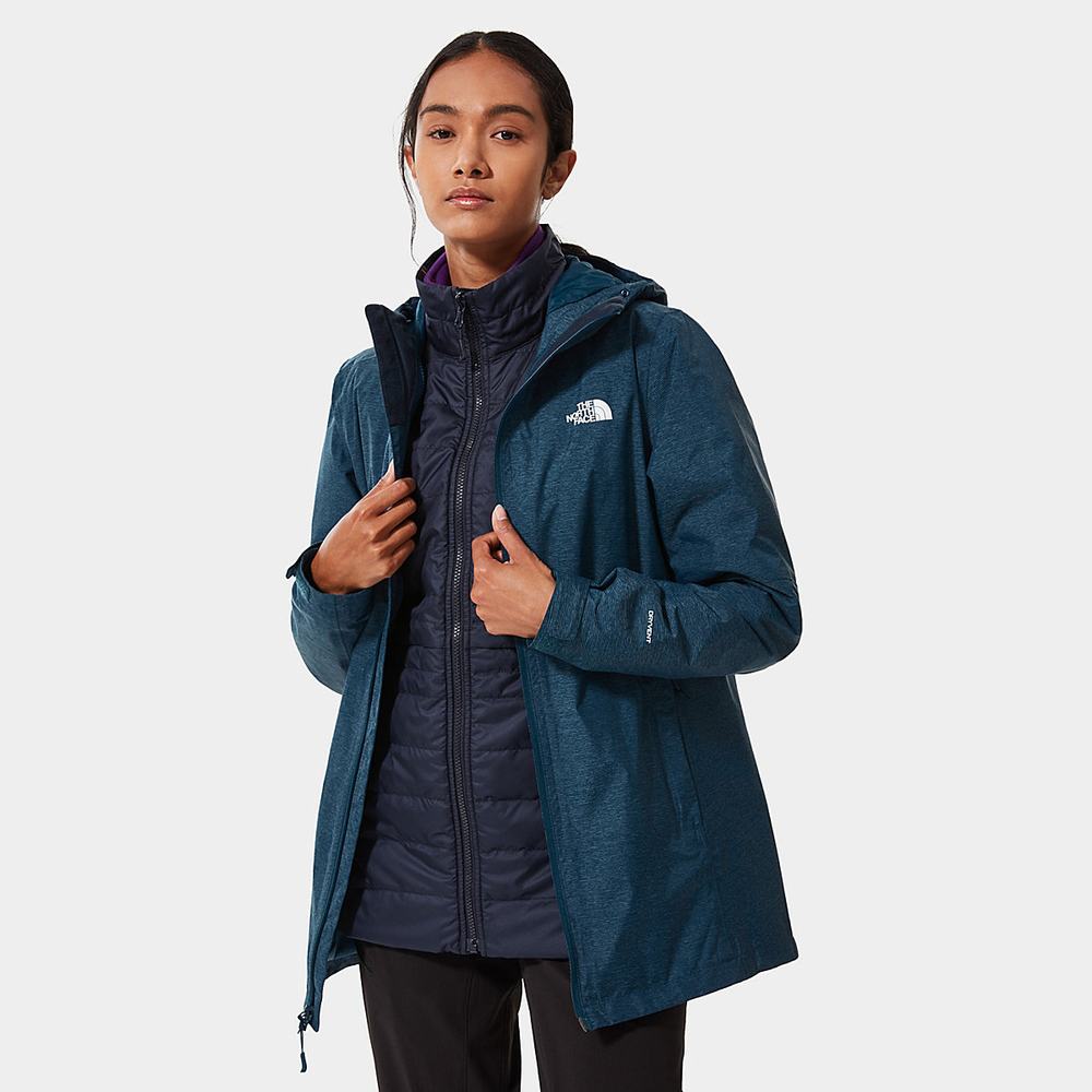Bunda 3v1 The North Face Hikesteller Triclimate Damske Modre Námornícka Modrá | GSW-078146