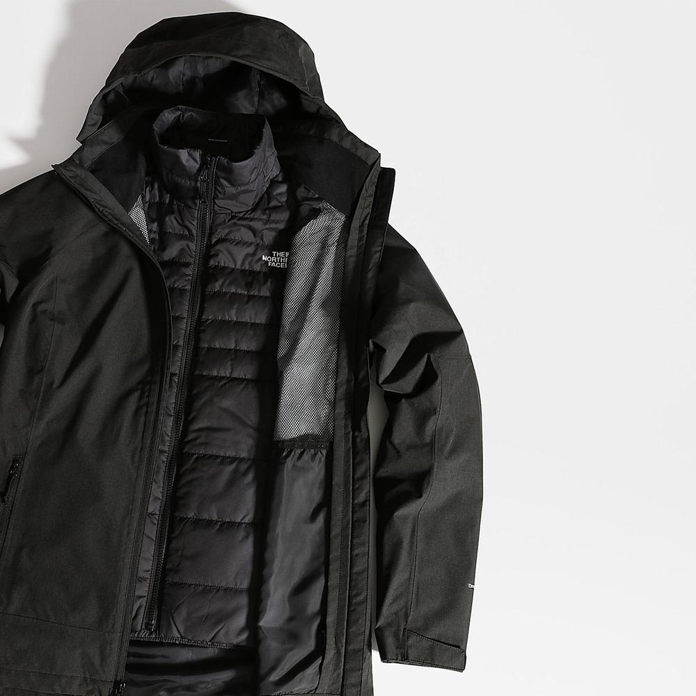 Bunda 3v1 The North Face Inlux Triclimate Damske Čierne | UPM-083956