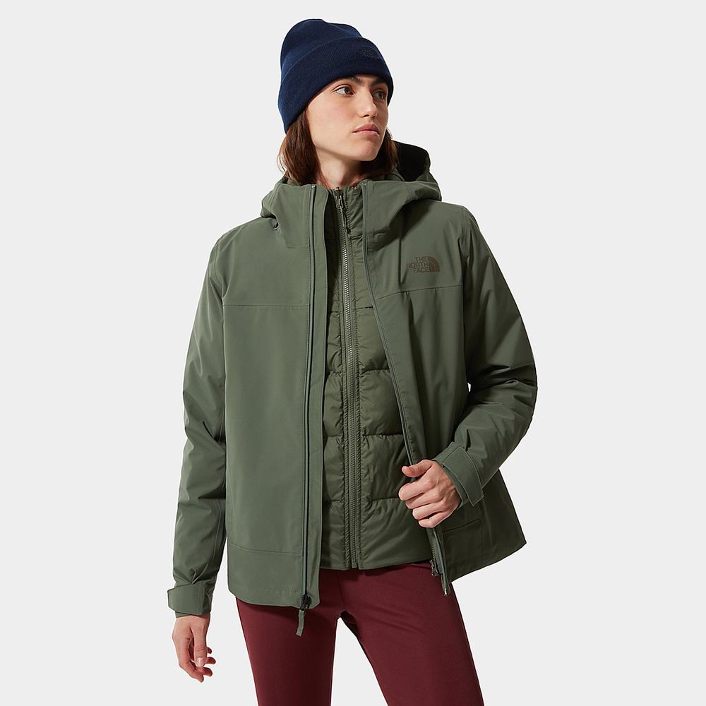 Bunda 3v1 The North Face Mountain Light FUTURELIGHT™ Triclimate Damske Olivovo Zelená Zelene | ESP-751089