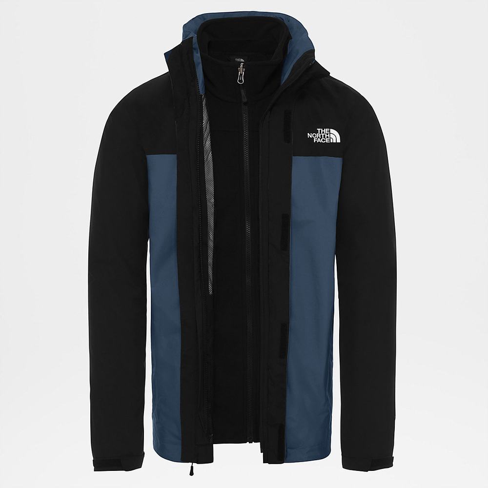 Bunda 3v1 The North Face Original Triclimate Panske Modre Tyrkysové Čierne | DAR-805346