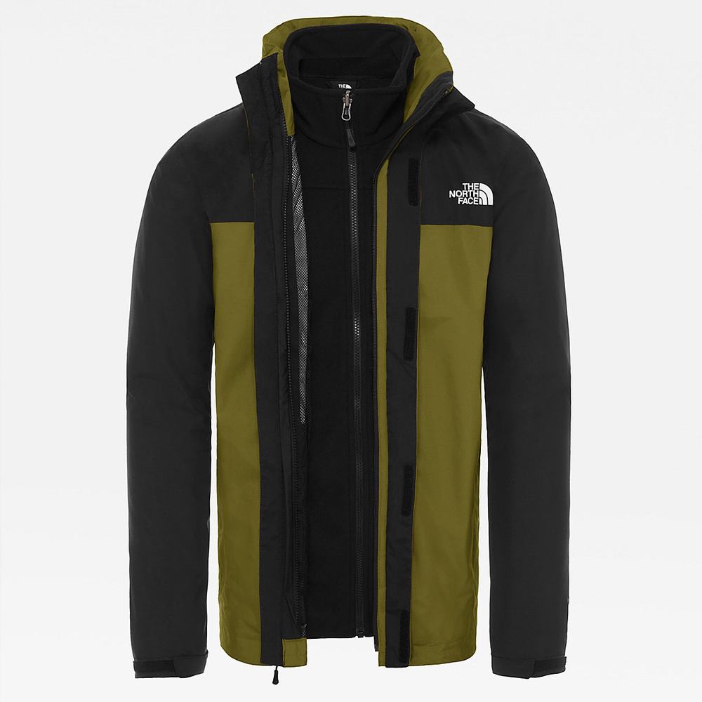 Bunda 3v1 The North Face Original Triclimate Panske Zelene Čierne | DYN-253698