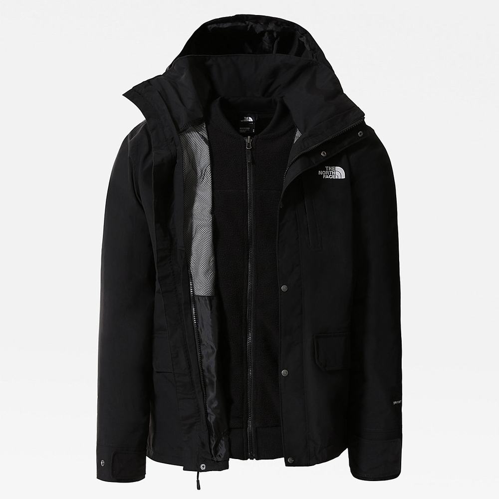 Bunda 3v1 The North Face PINECROFT TRICLIMATE Panske Čierne | LTC-614892