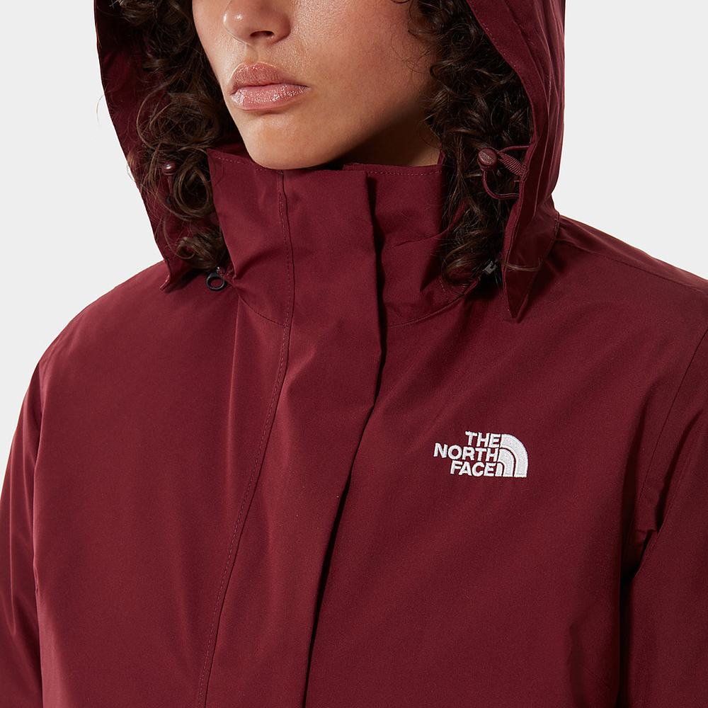 Bunda 3v1 The North Face Suzanne Triclimate Damske Červené Biele | SUM-456710