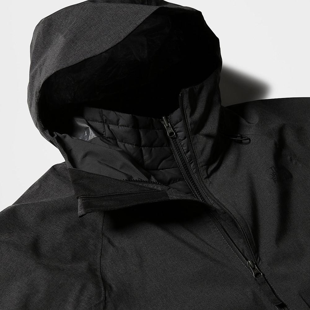 Bunda 3v1 The North Face THERMOBALL™ Eco Triclimate Panske Tmavo Siva Čierne | VNL-497053