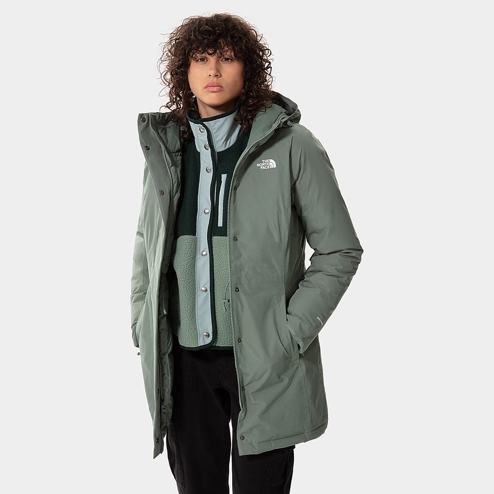 Bundy Parka The North Face Brooklyn Damske Zelene | YGK-849016