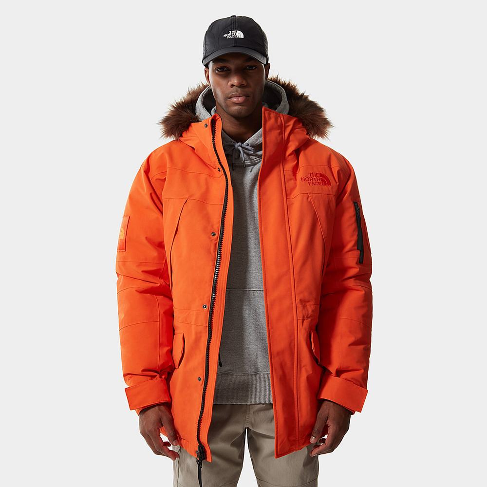 Bundy Parka The North Face EXPEDITION MCMURDO Panske Červené Oranžové | BVP-517360