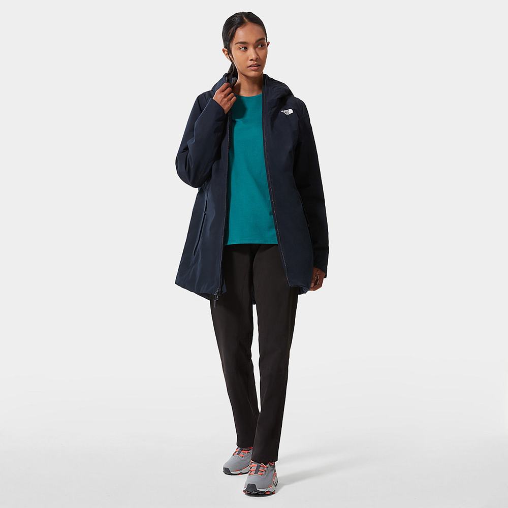Bundy Parka The North Face Hikesteller Insulated Damske Námornícka Modrá | KWQ-392158