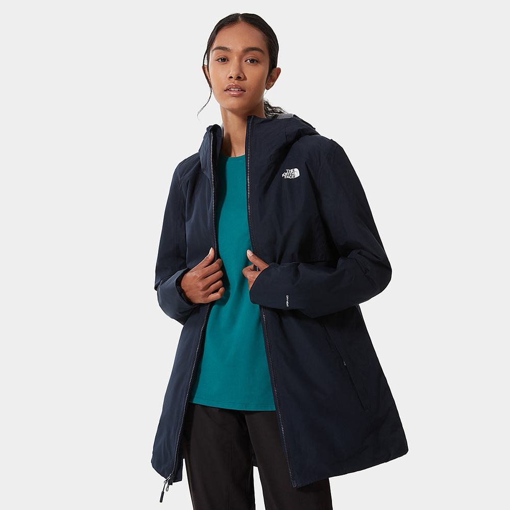 Bundy Parka The North Face Hikesteller Insulated Damske Námornícka Modrá | KWQ-392158