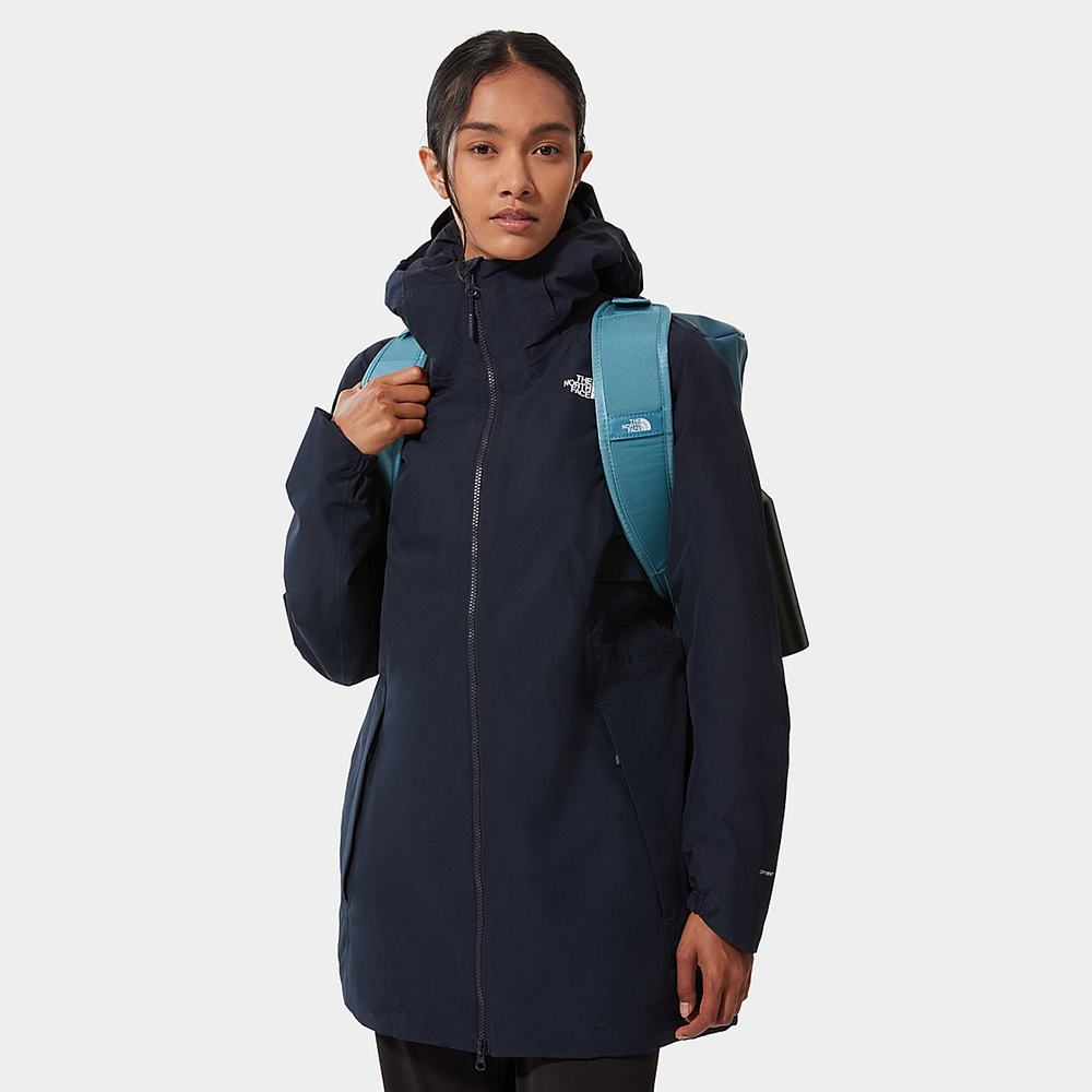 Bundy Parka The North Face Hikesteller Insulated Damske Námornícka Modrá | KWQ-392158