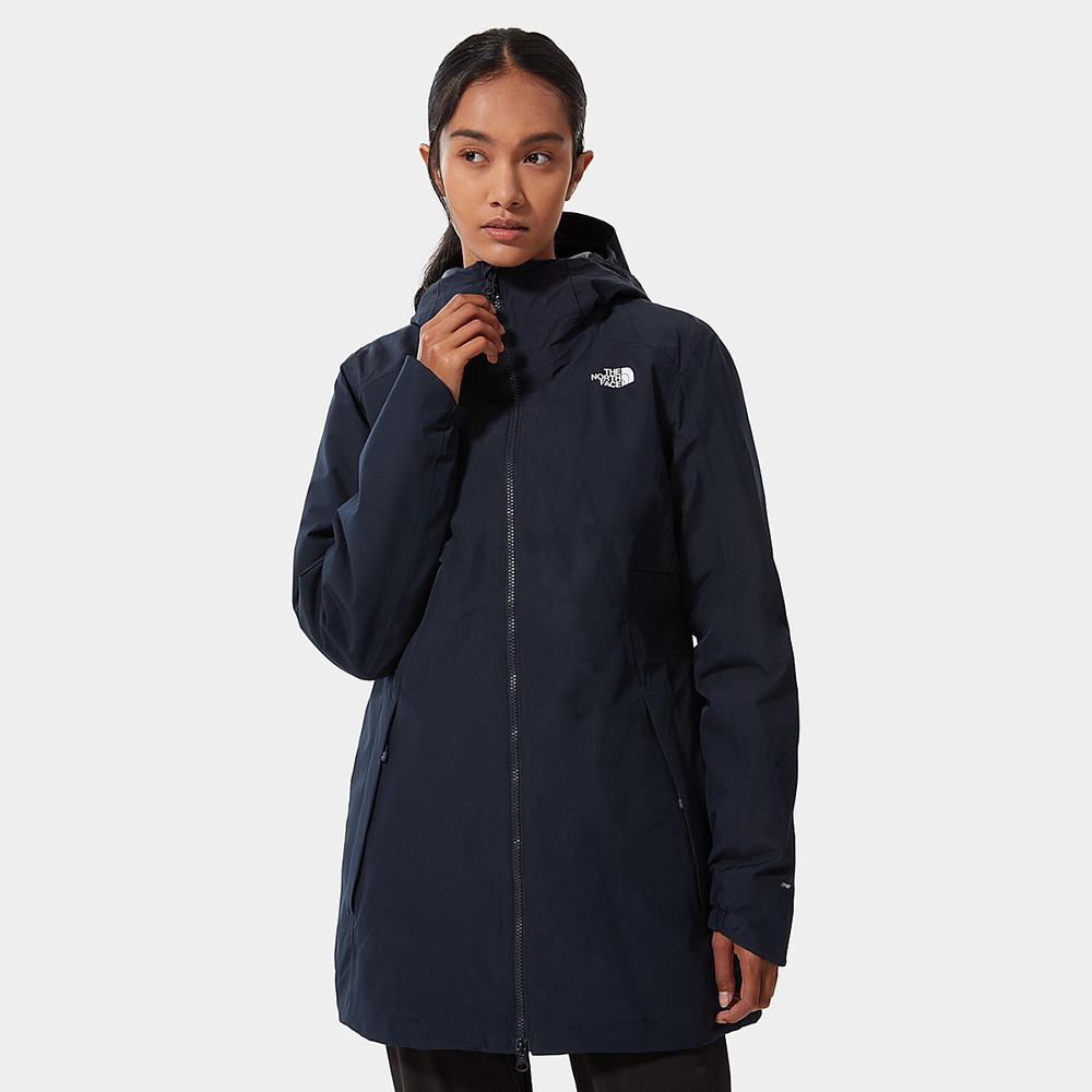 Bundy Parka The North Face Hikesteller Insulated Damske Námornícka Modrá | KWQ-392158