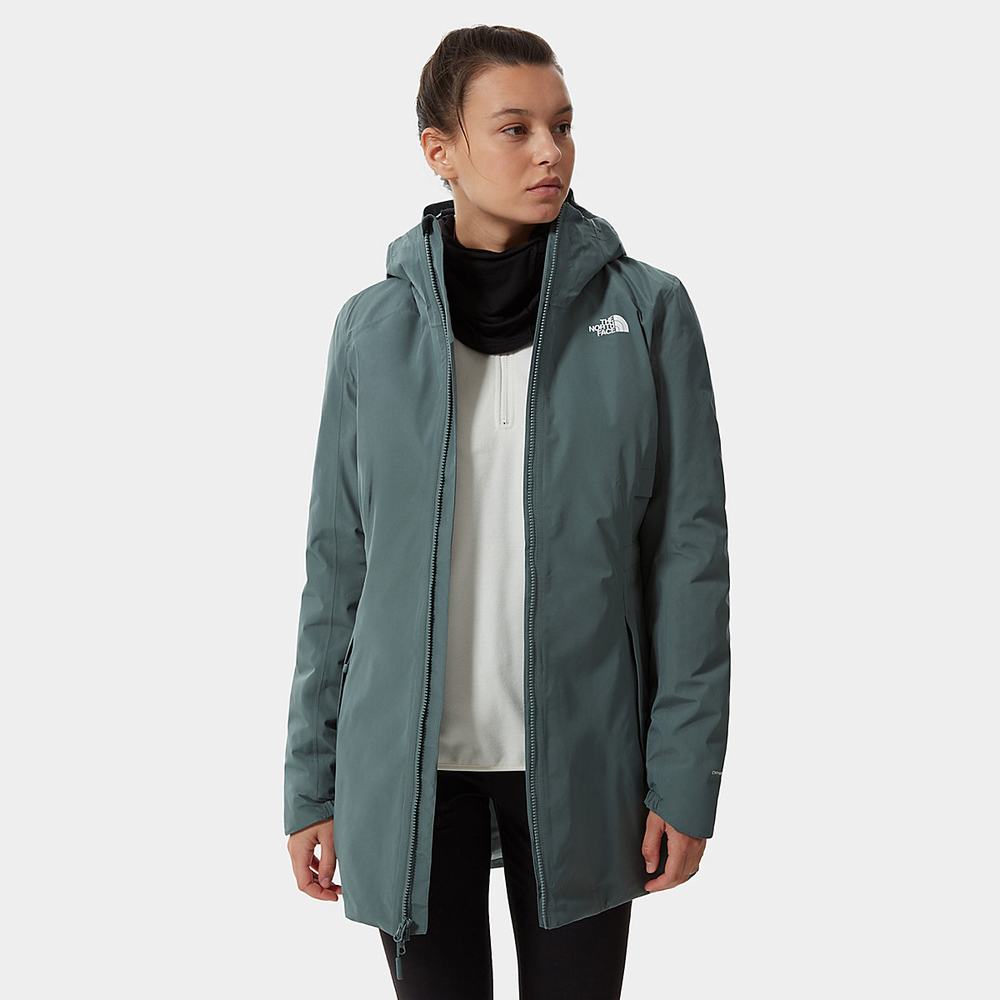 Bundy Parka The North Face Hikesteller Insulated Damske Zelene | PAF-208649