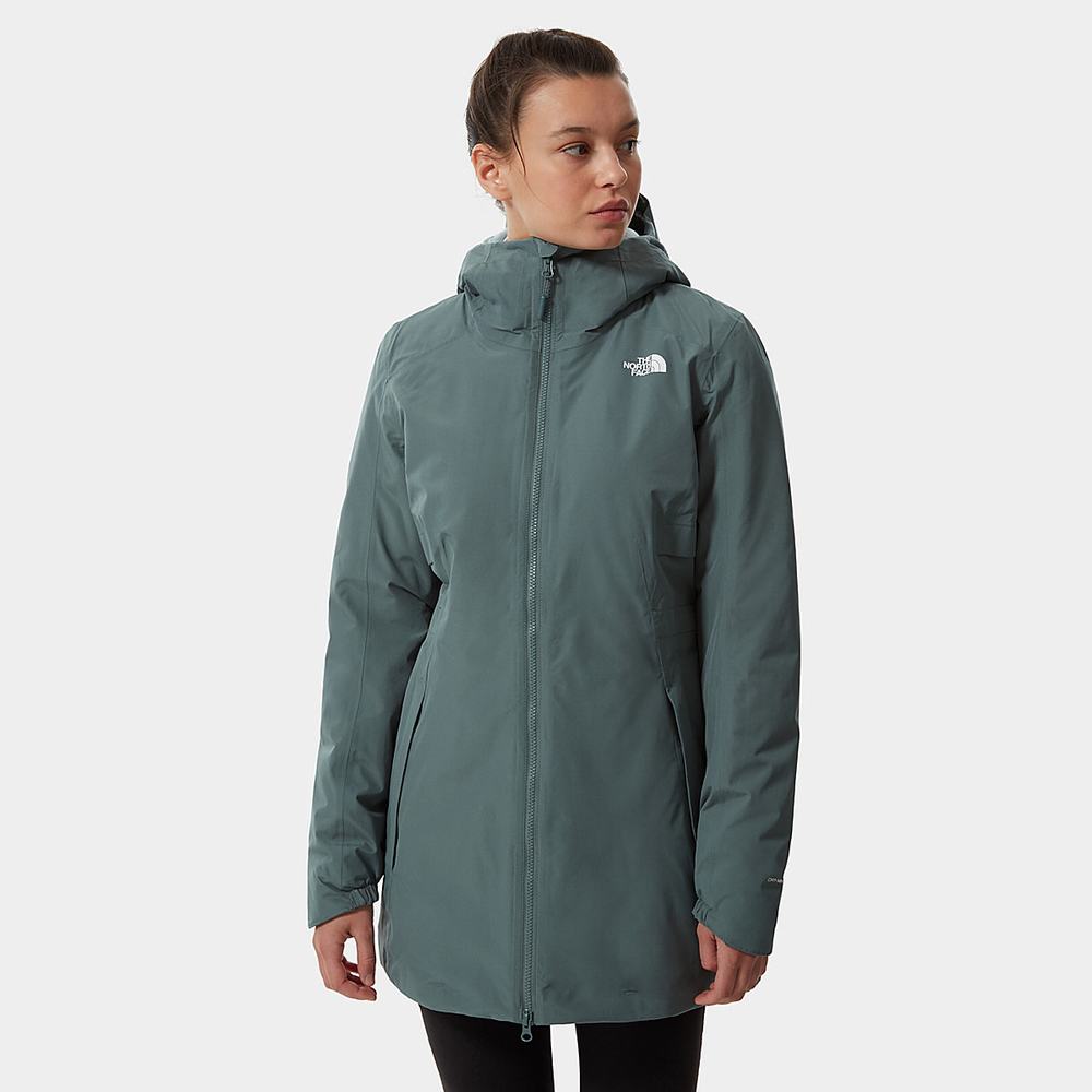 Bundy Parka The North Face Hikesteller Insulated Damske Zelene | PAF-208649