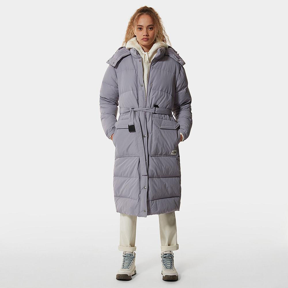 Bundy Parka The North Face SIERRA LONG DOWN Damske Siva | DZL-789530