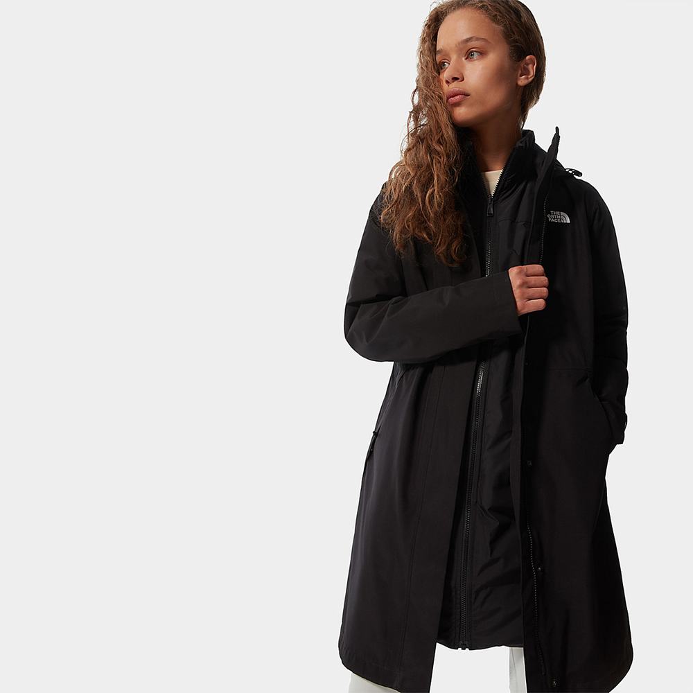 Bundy Parka The North Face Suzanne Triclimate Damske Čierne | IHG-568017