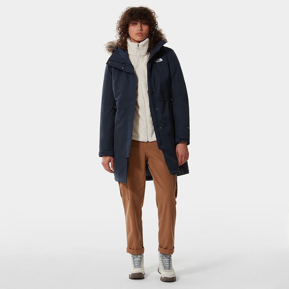 Bundy Parka The North Face Zaneck Damske Námornícka Modrá | ABY-580632