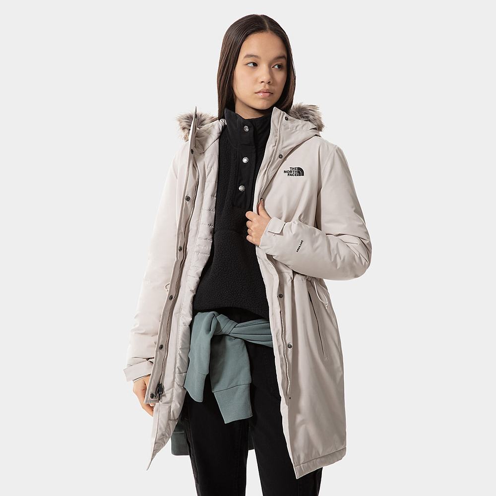Bundy Parka The North Face Zaneck Damske Strieborne Siva | LAB-357194
