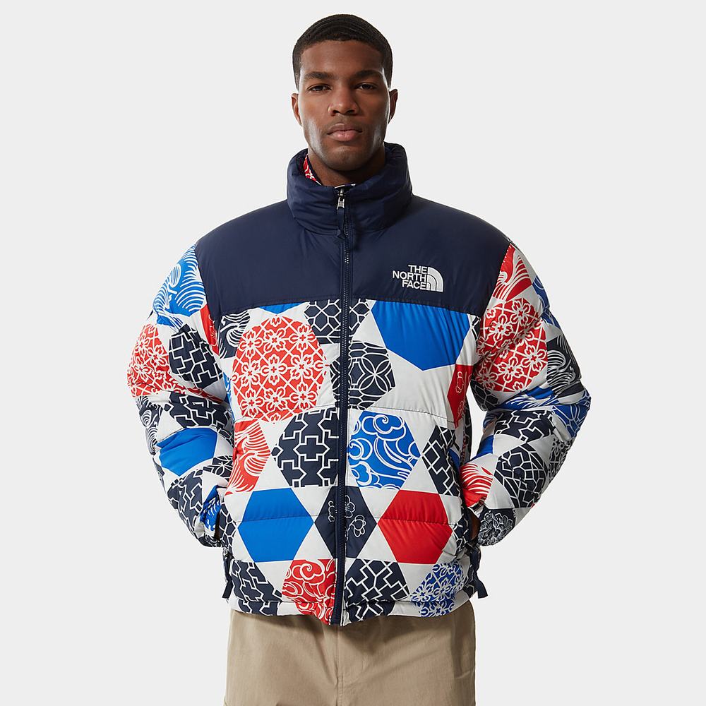 Bundy The North Face 1996 PRINTED RETRO NUPTSE Panske Modre | GTI-324601