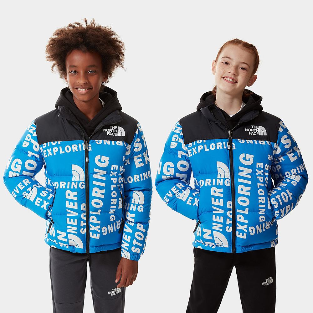 Bundy The North Face 1996 PRINTED RETRO NUPTSE Chlapcenske Modre | HVF-487539