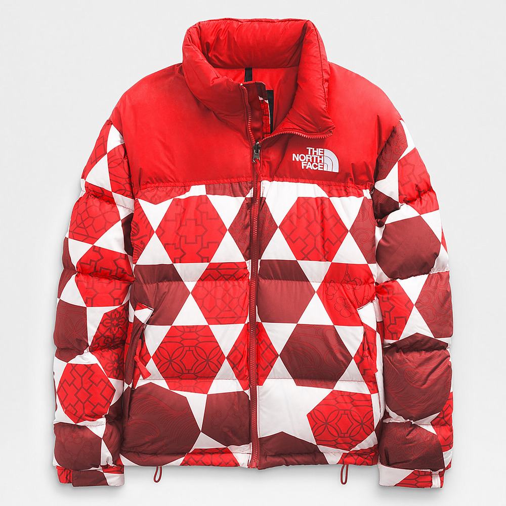 Bundy The North Face 1996 PRINTED RETRO NUPTSE Panske Červené | IAN-463579