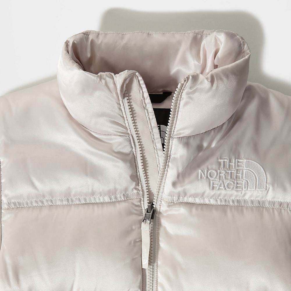 Bundy The North Face 1996 PRINTED RETRO NUPTSE Chlapcenske Svetlo Metal Biele | TCE-607839