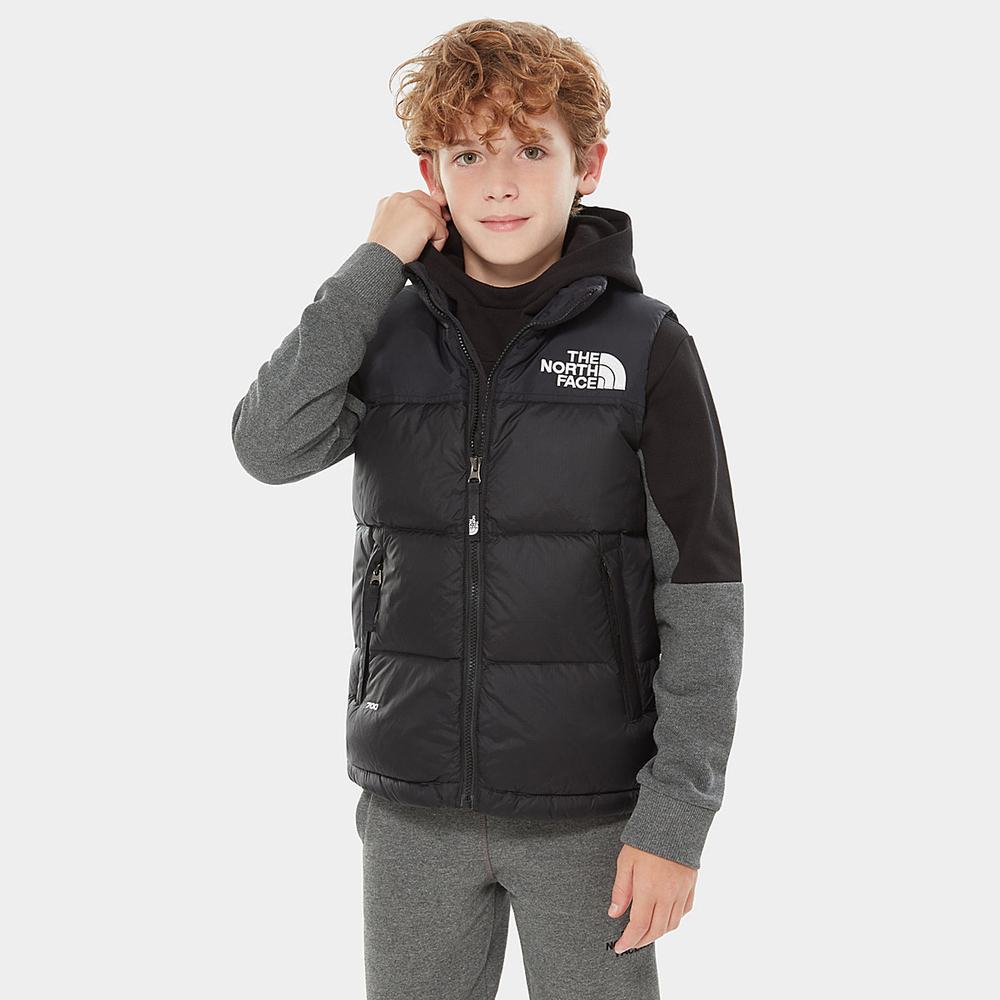 Bundy The North Face 1996 Retro Nuptse Down Vest Dievcenske Čierne | ADL-740862