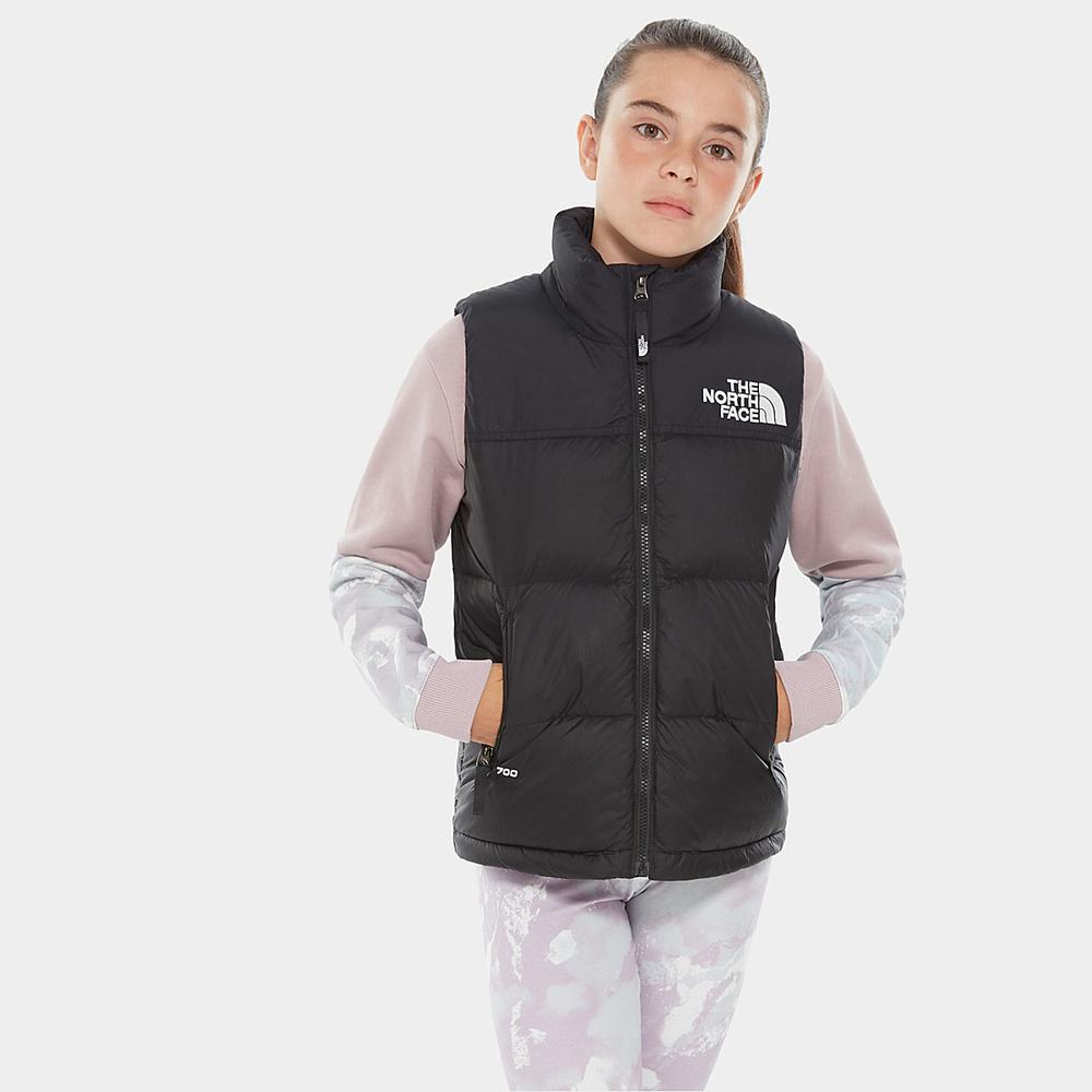 Bundy The North Face 1996 Retro Nuptse Down Vest Dievcenske Čierne | ADL-740862