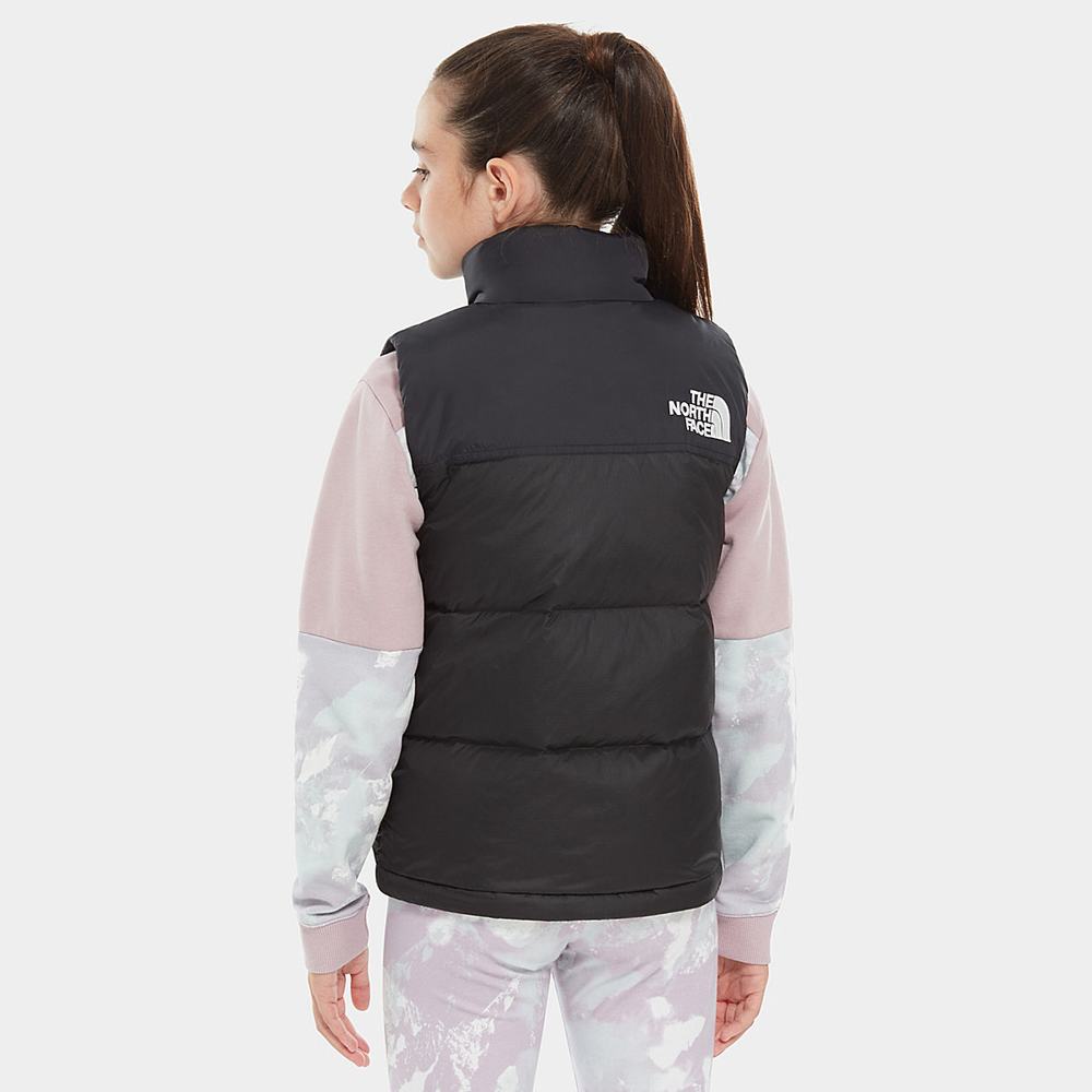 Bundy The North Face 1996 Retro Nuptse Down Vest Dievcenske Čierne | ADL-740862