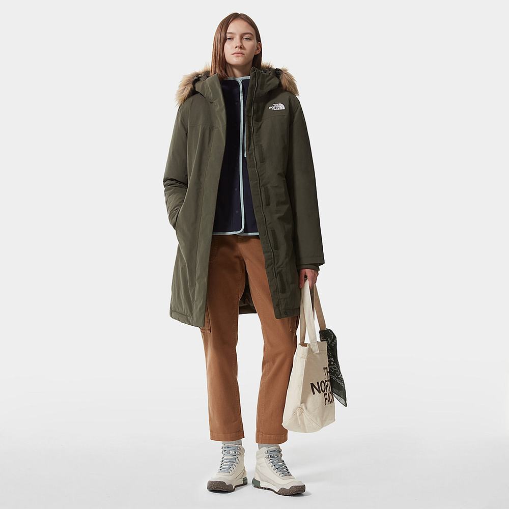 Bundy The North Face Arctic Damske Zelene | SUI-489751