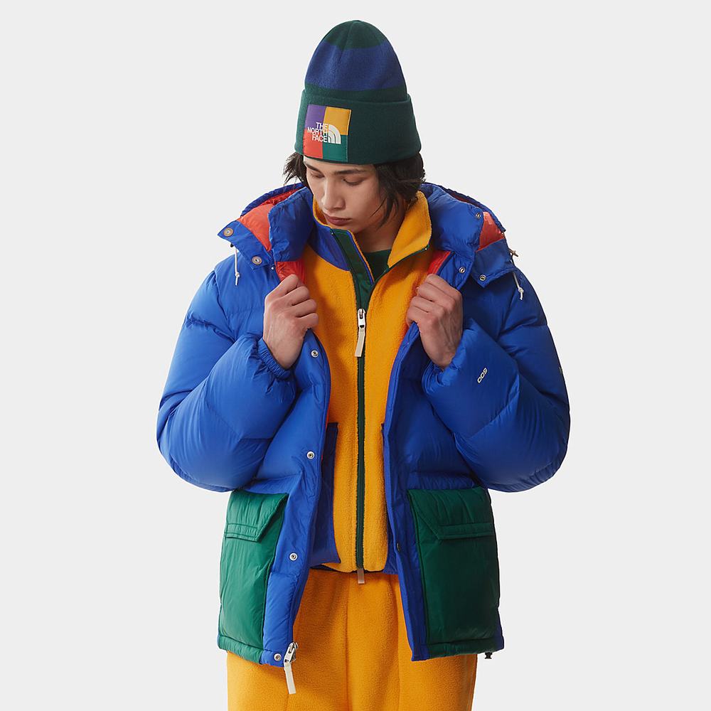 Bundy The North Face COLOUR BLOCK SIERRA DOWN Panske Modre Zelene | AIE-196742
