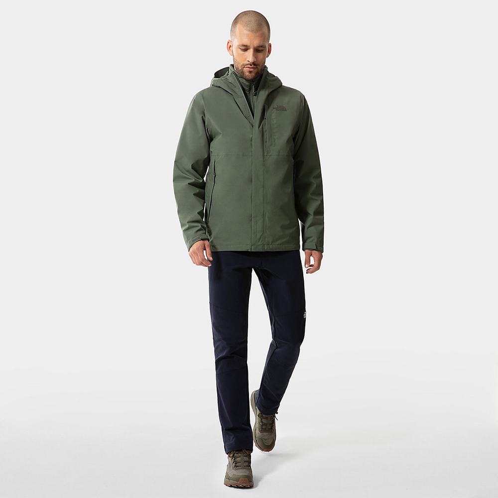 Bundy The North Face Carto Triclimate Panske Olivovo Zelená Zelene | FTO-297586