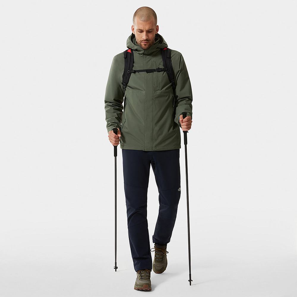 Bundy The North Face Carto Triclimate Panske Olivovo Zelená Zelene | FTO-297586