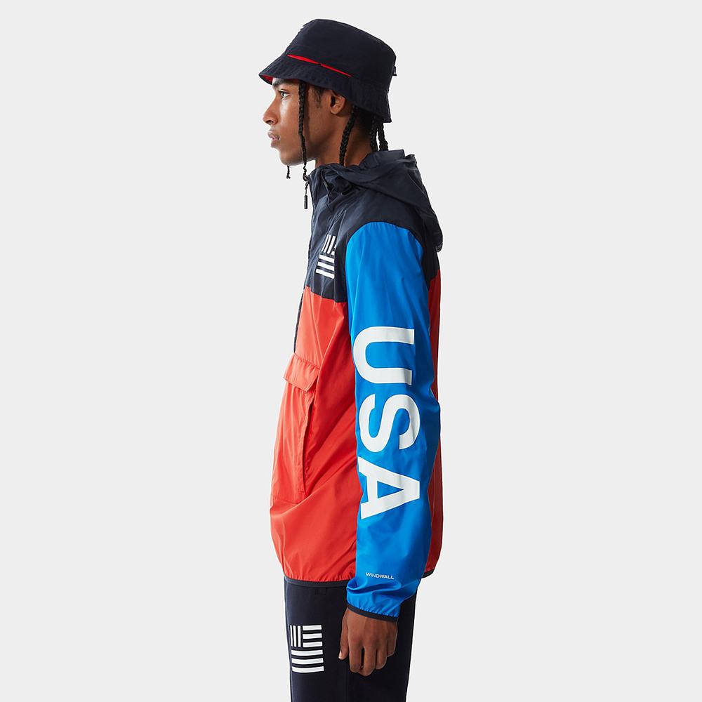 Bundy The North Face INTERNATIONAL COLLECTION FANORAK Panske Červené Modre | BPU-024785