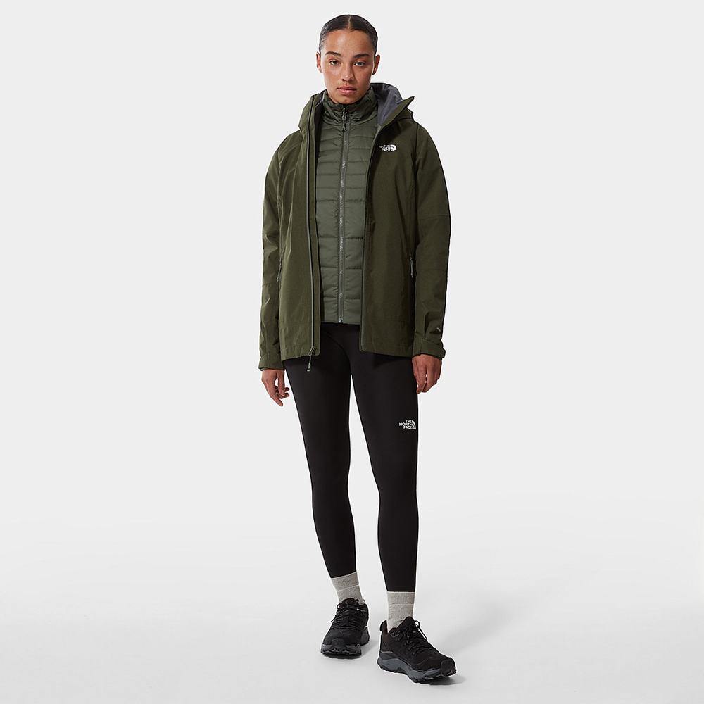 Bundy The North Face Inlux Triclimate Damske Olivovo Zelená | TXM-752384