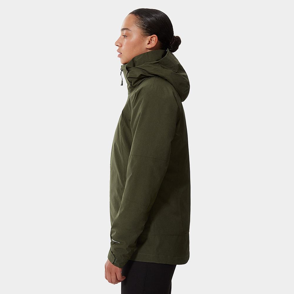 Bundy The North Face Inlux Triclimate Damske Olivovo Zelená | TXM-752384