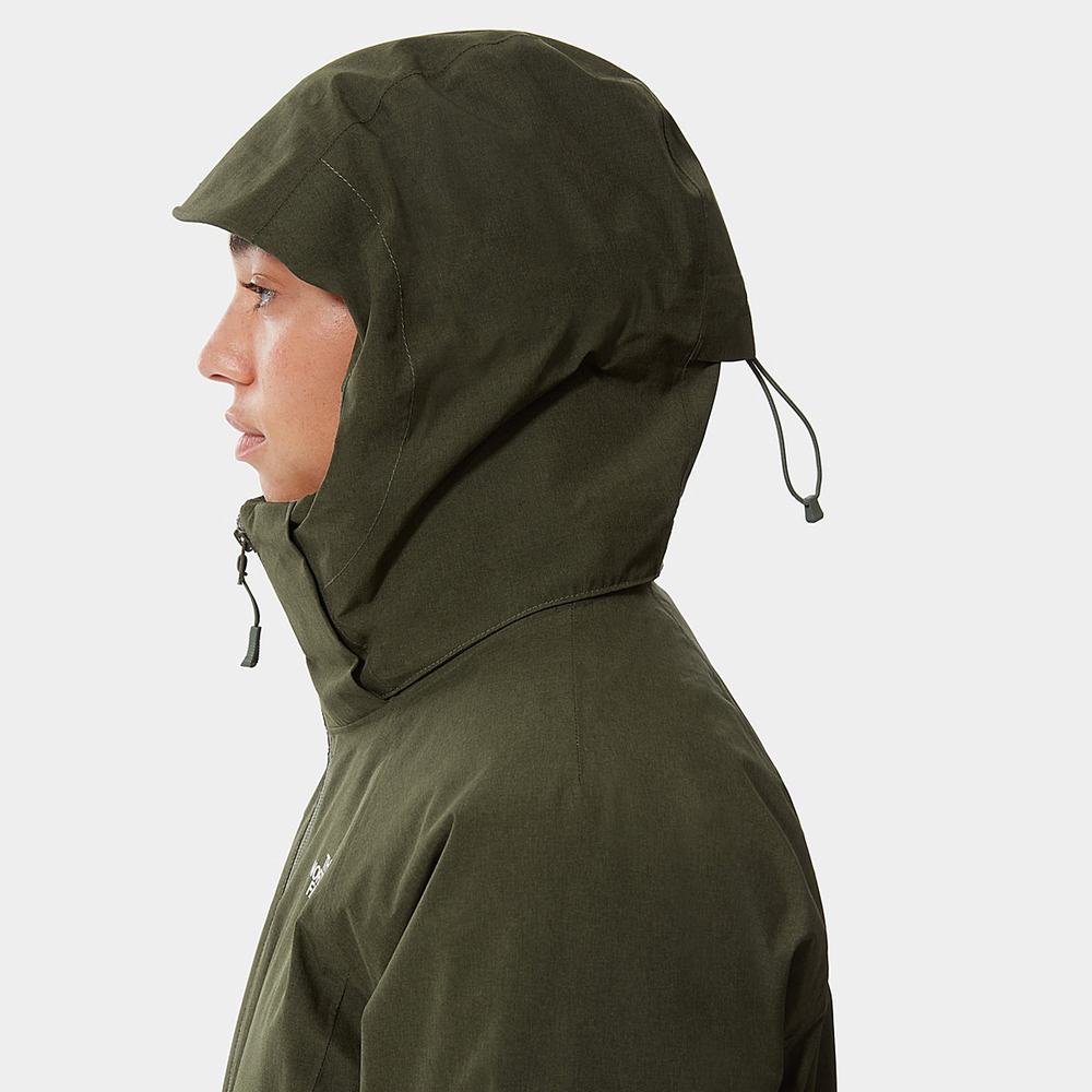 Bundy The North Face Inlux Triclimate Damske Olivovo Zelená | TXM-752384