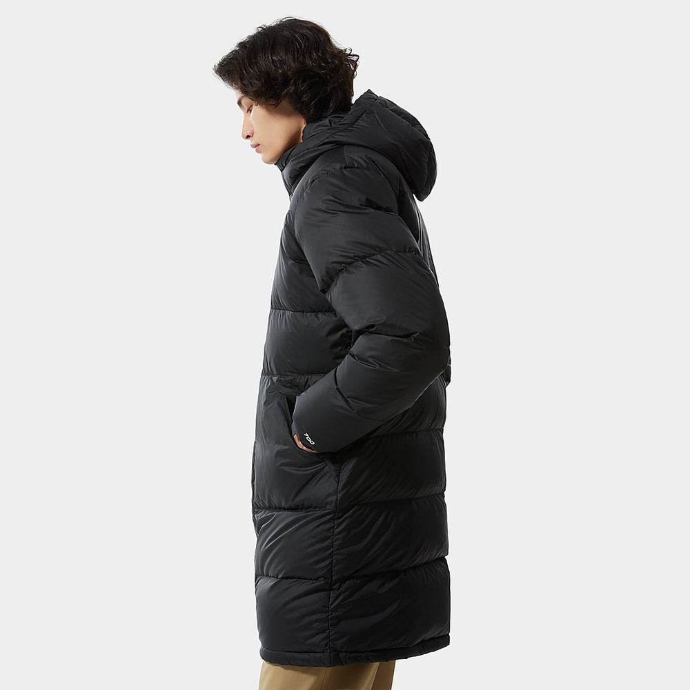 Bundy The North Face Long Insulated DOWN Panske Čierne | MFL-597184