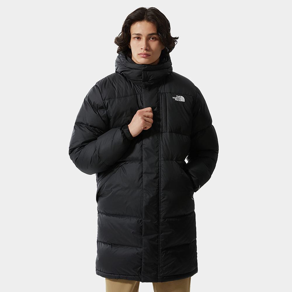 Bundy The North Face Long Insulated DOWN Panske Čierne | MFL-597184