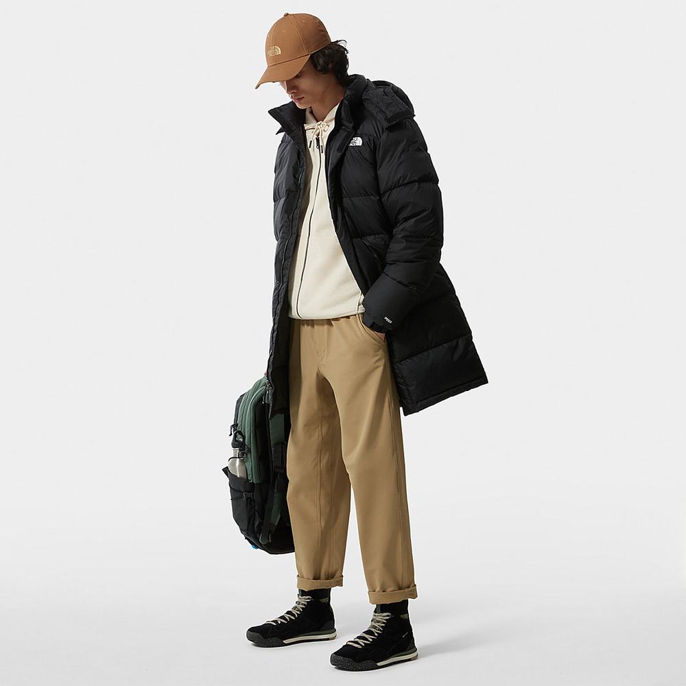 Bundy The North Face Long Insulated DOWN Panske Čierne | MFL-597184