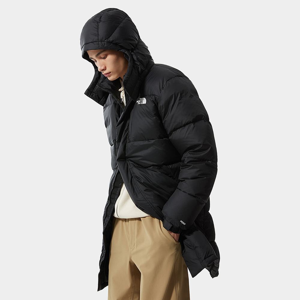 Bundy The North Face Long Insulated DOWN Panske Čierne | MFL-597184