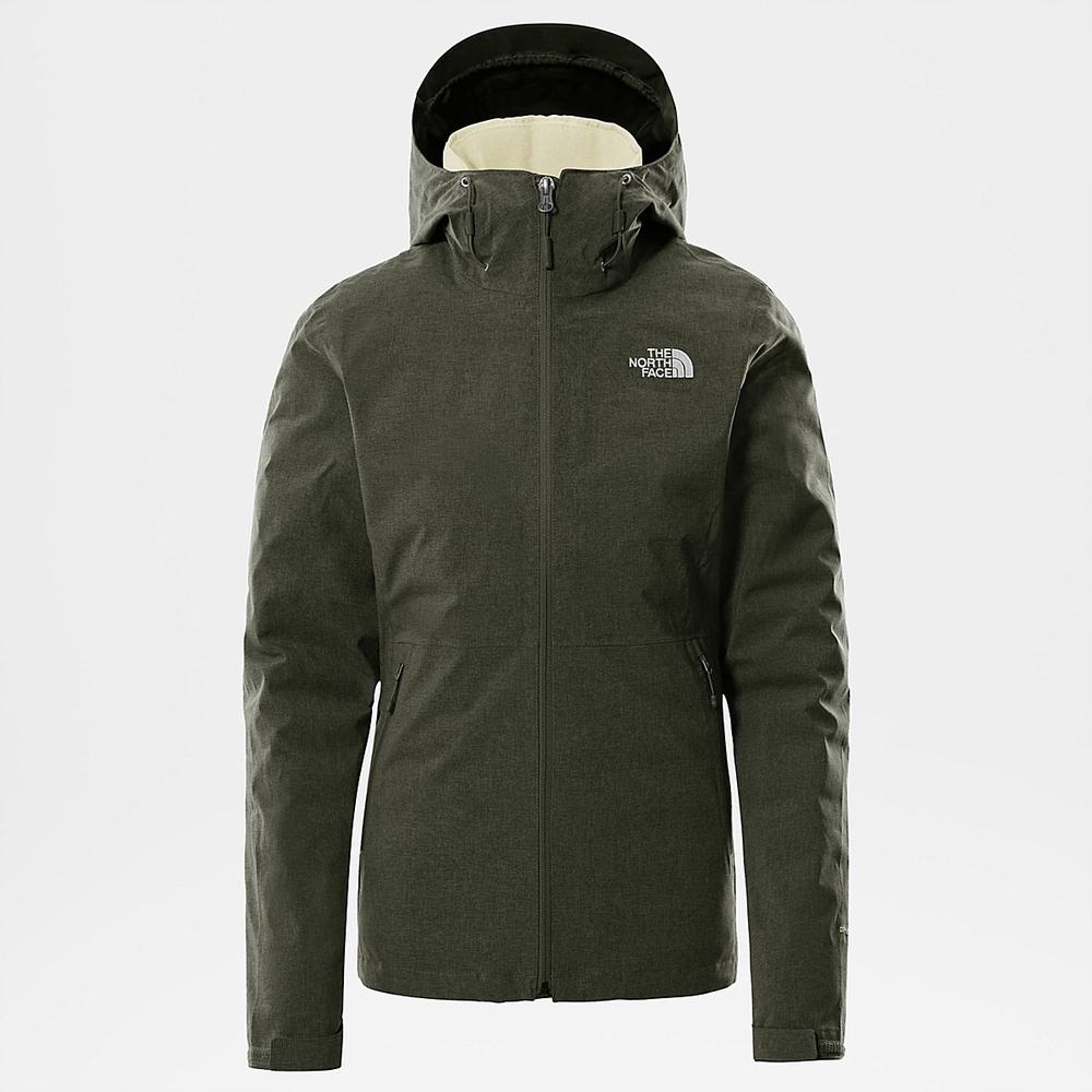 Bundy The North Face Mountain Down Triclimate® Damske Zelene Biele | DWE-573846