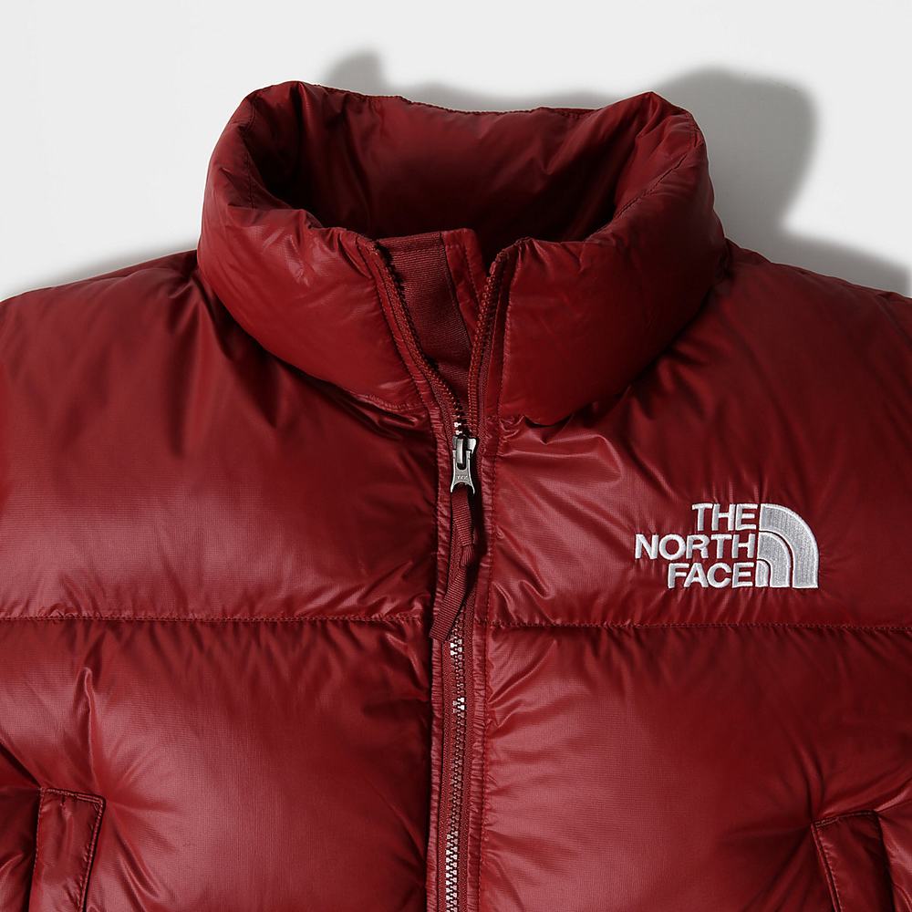 Bundy The North Face Nuptse Kratke Damske Tmavo Červené | HVQ-697140