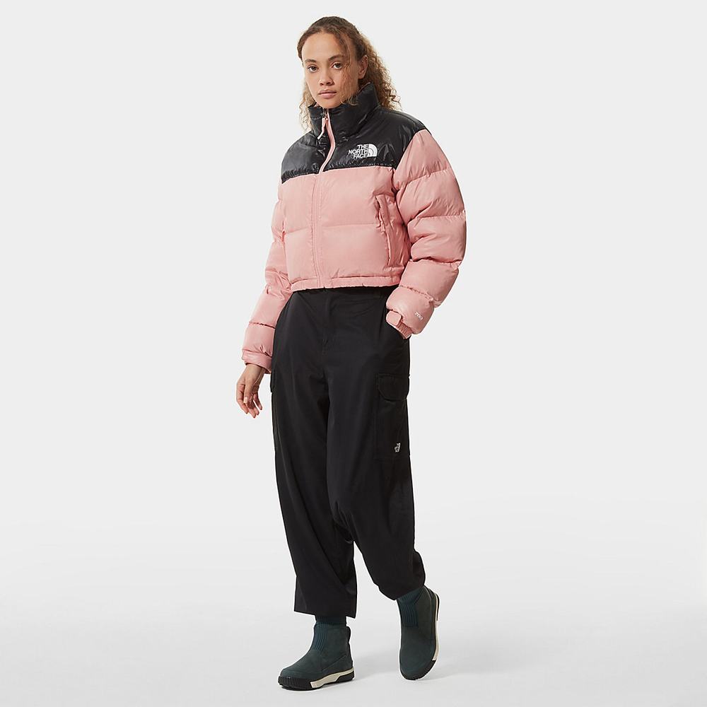 Bundy The North Face Nuptse Kratke Damske Ruzove Hnede | MVE-182304