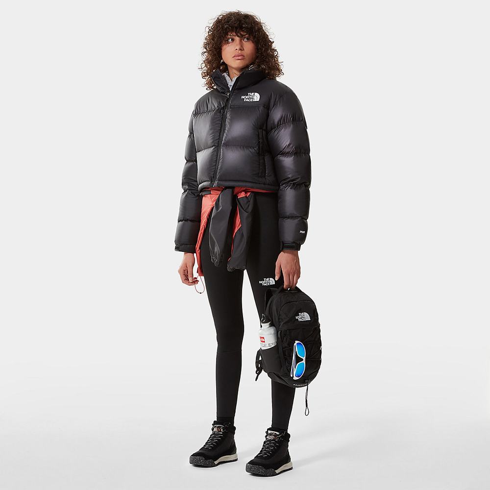 Bundy The North Face Nuptse Kratke Damske Čierne | WBK-143207
