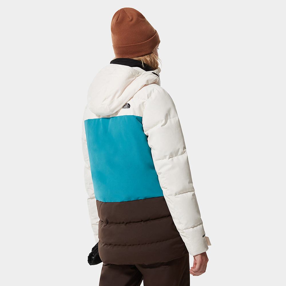 Bundy The North Face Pallie Damske Biele Modre Tmavo Hnede | ZXA-704915
