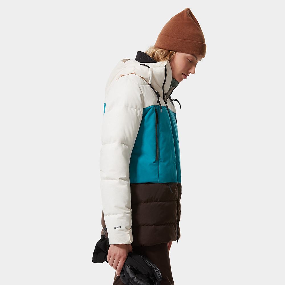 Bundy The North Face Pallie Damske Biele Modre Tmavo Hnede | ZXA-704915